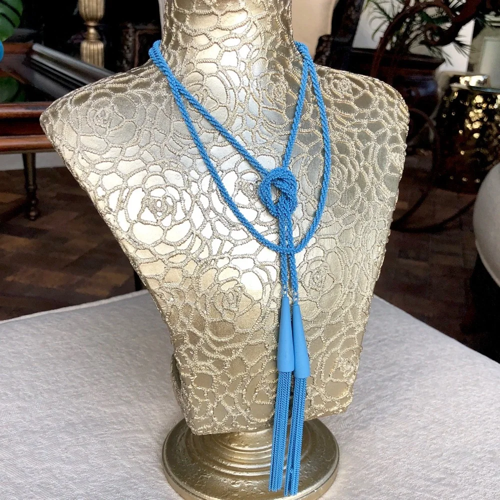 KENDRA SCOTT Phara necklace in blue matte